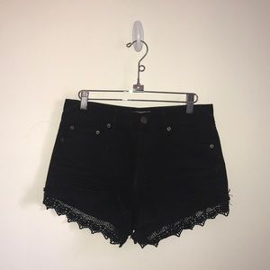 3 for $30 SALE!! Free People Black Lace Rim Short